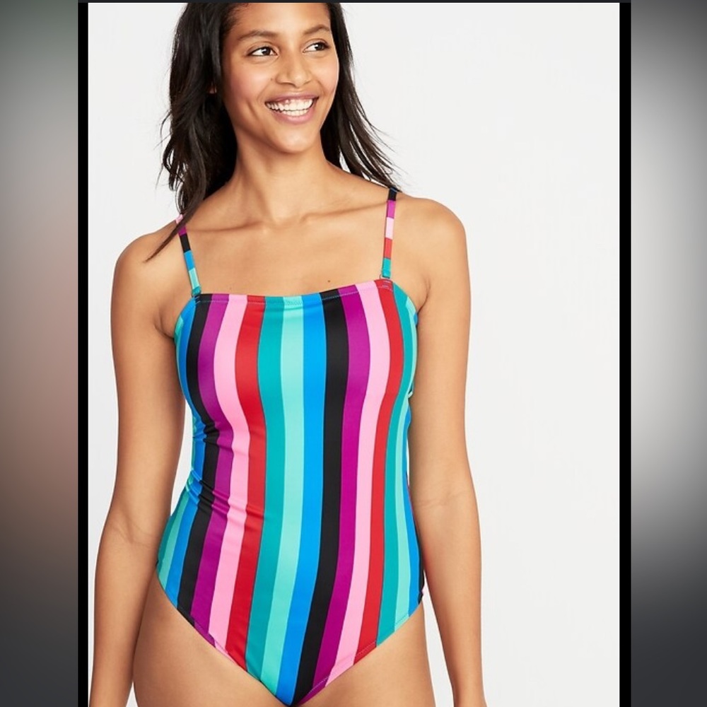 Old Navy Square-Neck Swimsuit for Women-Size Medium